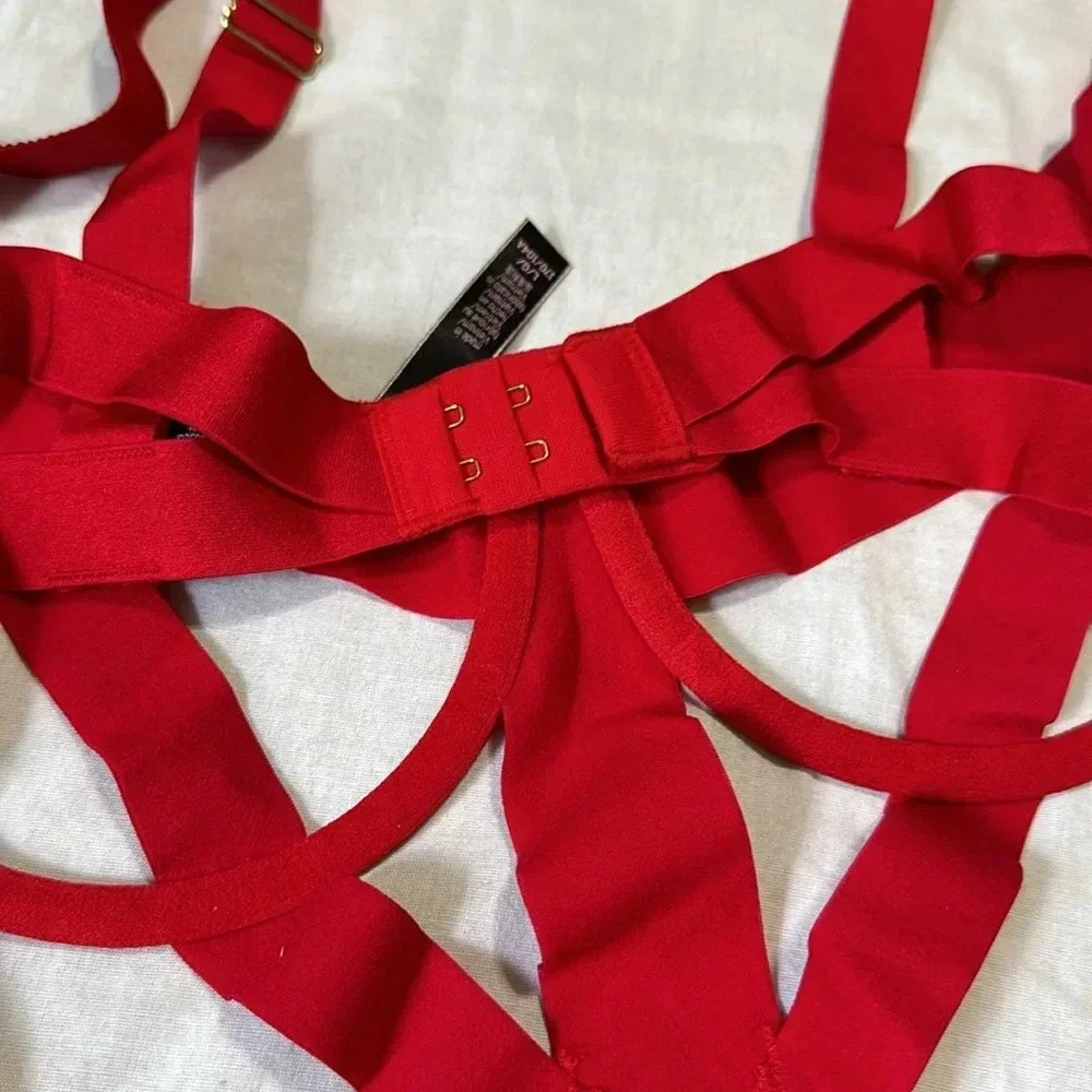 Victoria's Secret Red Geometric Bodysuit - Picture 7 of 7